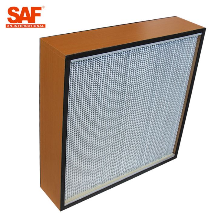 Pemisah bingkai kayu filter hepa industri